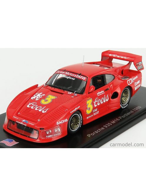 Spark-Model - Porsche 935 N 3 Sears Point 1980 J.Busby Red