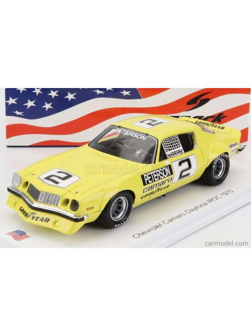 Spark-Model - Chevrolet Camaro N 2 Iroc Daytona Season 1974-1975 R.Peterson Yellow