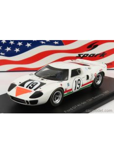   Spark-Model - Ford Usa Gt40 Mkiv 7.0L V8 N 19 12H Sebring 1967 N.Vaccarella - U.Maglioli White