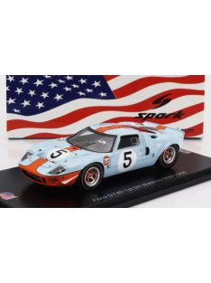   Spark - FORD USA GT40 GULF N 5 WINNER 6h WATKINS GLEN 1968 J.ICKX - L.BIANCHI LIGHT BLUE ORANGE