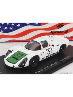   Spark-Model - Porsche 910 N 37 4Th 12H Sebring 1967 J.Siffert - H.Herrmann White Green