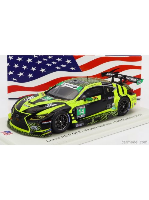 Spark-Model - Lexus Rc F Gt3 Team Aim Vasser Sullivan N 14 24H Daytona 2021 A.Telitz - O.Gavin - K.Kirkwood - J.Hawksworth Black Yellow