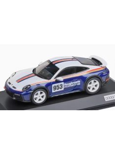   Spark - PORSCHE 911 992 N 953 RALLY DAKAR ROUGHROADS DESIGN PAKET COUPE 2023 WHITE BLUE