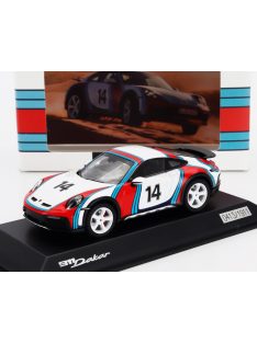   Spark - PORSCHE 911 992 DAKAR COUPE N 14 MARTINI RACING LIVERY 2023 WHITE RED BLUE