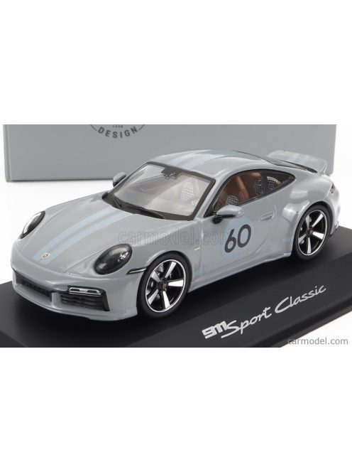 Spark-Model - Porsche 911 992 Sport Classic N 60 Coupe 2022 Light Grey