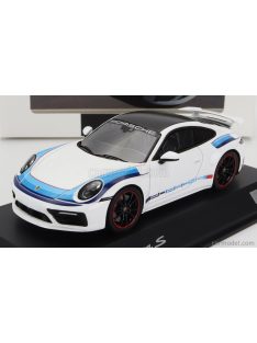   Spark-Model - Porsche 911 992 Carrera S Coupe Aero Kit 2019 White Blue Black