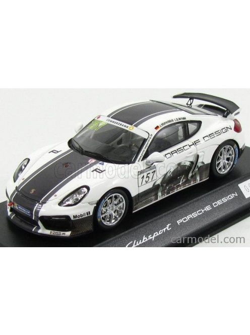 Spark-Model - Porsche Cayman Gt4 N 157 Clubsport 2015 J.Marschlich - L.D.Arnold White Black