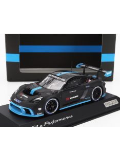   Spark - PORSCHE 718 CAYMAN GT4 e-PERFORMANCE N 0 RACING 2022 MATT BLACK LIGHT BLUE