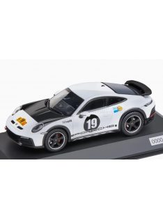   Spark - PORSCHE 911 992 N 19 RALLY DAKAR (LIVERY 1971) COUPE 2023 WHITE BLACK