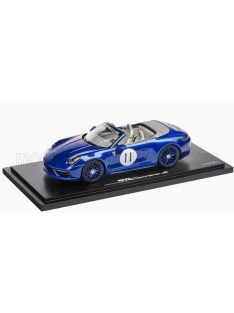   Spark - PORSCHE 911 992 CARRERA S CABRIOLET OPEN N 11 2024 - LA CARRERA PANAMERICANA 1952 - CON VETRINA - WITH SHOWCASE BLUE