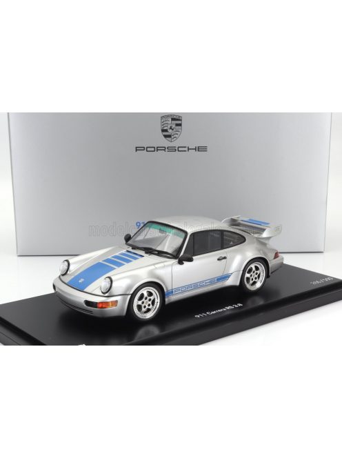 Spark - PORSCHE 911 964 CARRERA RS 3.8 COUPE 1991 - TRANSFORMERS RISE OF THE BEATS MOVIE 2023 - CON VETRINA - WITH SHOWCASE SILVER BLUE