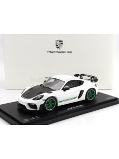   Spark - PORSCHE 718 (982) CAYMAN GT4 RS 2021 - CON VETRINA - WITH SHOWCASE WHITE BLACK