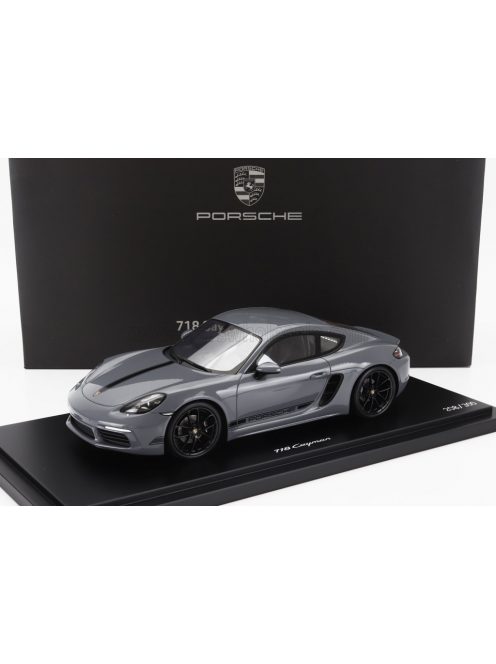 Spark - PORSCHE 718 (982) CAYMAN STYLE EDITION 2022 - CON VETRINA - WITH SHOWCASE ARTIC GREY