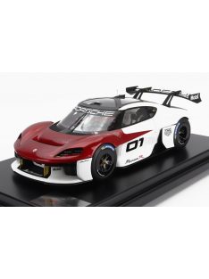   Spark - PORSCHE MISSION R N 01 PRESS 2021 - CON VETRINA - WITH SHOWCASE WHITE RED MET BLACK