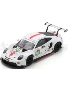   Spark - PORSCHE 911 991-2 RSR-19 4.2L TEAM PORSCHE GT N 91 24h LE MANS 2021 G.BRUNI - R.LIETZ - F.MAKOWIECKI WHITE GREY RED