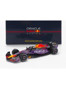   Spark - RED BULL F1  RB19 TEAM ORACLE RED BULL RACING N 1 WORLD CHAMPION WINNER LAS VEGAS USA GP 2023 MAX VERSTAPPEN PURPLE YELLOW RED