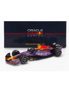   Spark - RED BULL F1  RB19 TEAM ORACLE RED BULL RACING N 11 3rd LAS VEGAS USA GP 2023 SERGIO PEREZ PURPLE YELLOW RED