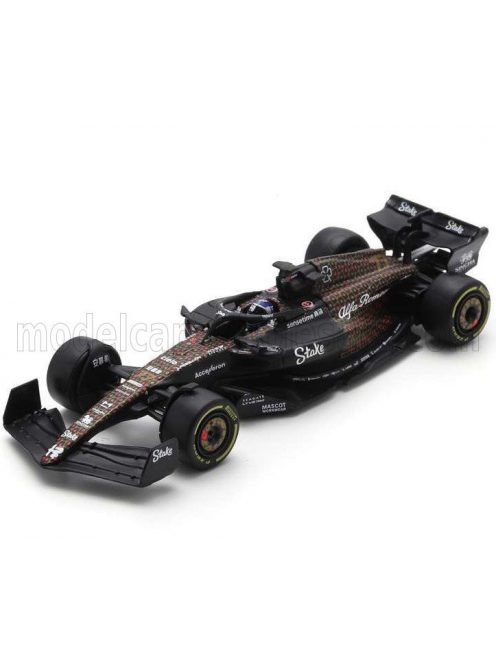 Spark - ALFA ROMEO F1  C43 TEAM STAKE N 77 LAS VEGAS USA GP 2023 VALTTERI BOTTAS BLACK BROWN