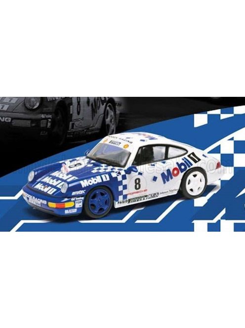 Spark - PORSCHE 911 964 RS MOBIL1 N 8 PORSCHE CARRERA CUP 1993 BLUE WHITE