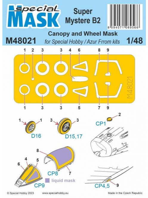 Special Hobby - Super Mystere SMB-2  MASK 1/48