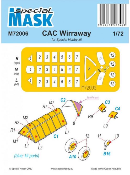 Special Hobby - CAC Wirraway Mask von 1928