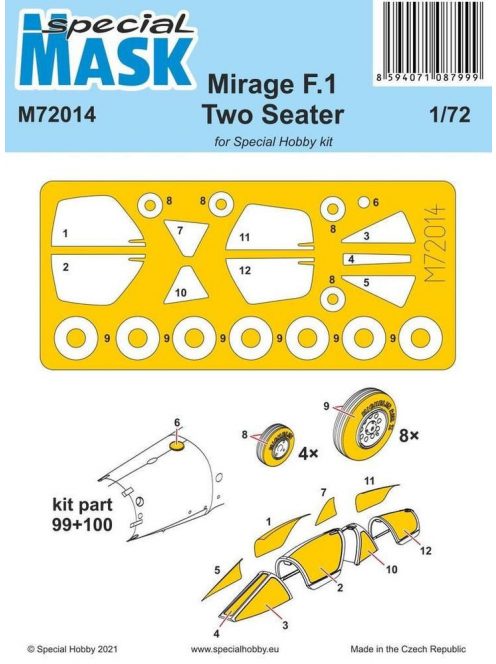 Special Hobby - Mirage F.1 Two Seater Mask