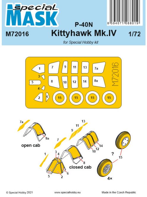 Special Hobby - P-40N/Kittyhawk Mk.IV Mask