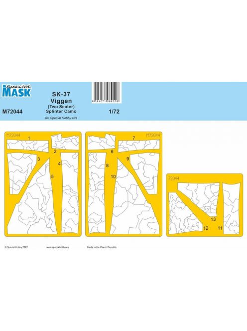 Special Hobby - SK-37 Viggen (Two Seater) Splinter Camo MASK