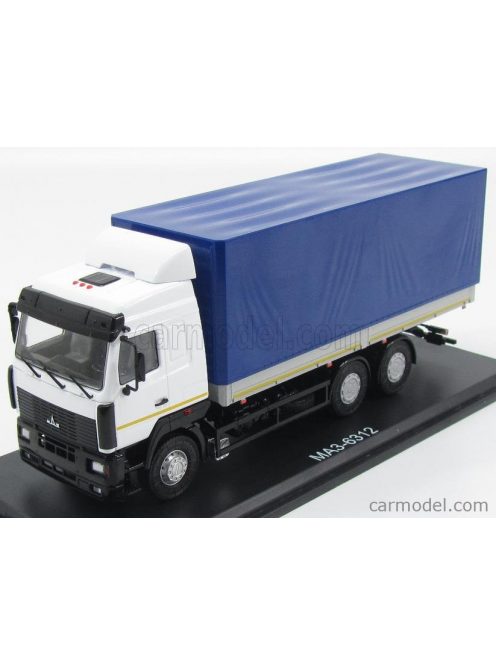 Start Scale Models - Maz 6312 Truck Telonato 2007 White Blue