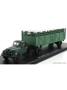   Start Scale Models - Zil Zil-164Ah Truck 1961 With Livestock Trailer - Trasporto Animali Bestiame Green