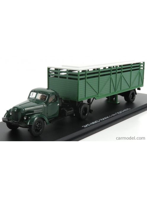 Start Scale Models - Zil Zil-164Ah Truck 1961 With Livestock Trailer - Trasporto Animali Bestiame Green