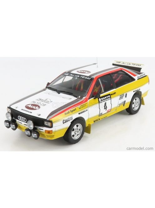 Sun-Star - Audi Quattro A2 N 4 3Rd Rally New Zealand 1984 H.Mikkola - A.Hertz Yellow White