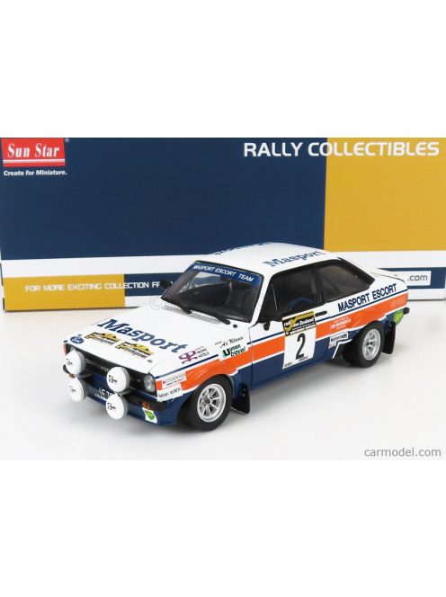 Sun-Star - Ford England Escort Rs1800 (Night Version) N 2 2Nd Rally South Pacific New Zealand 1977 A.Vatanen - J.Scott White Orange Blue