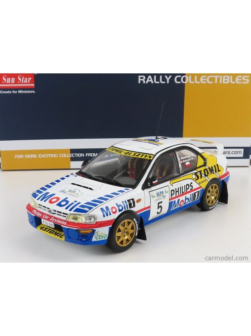 Sun-Star - Subaru Impreza 555 N 1 Winner Rally Elpa 1997 H.Krzysztof - W.Maciej White Blue