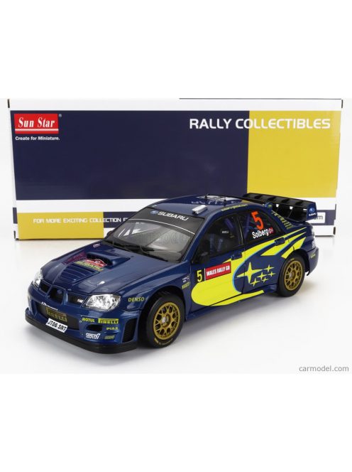 Sun-Star - Subaru Impreza Wrc06 N 5 3Rd Rally Wales Gb 2006 P.Solberg - P.Mills Blu Yellow