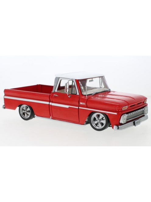 Sun Star - Chevrolet C-10 Stepside Pick Up Low Rider, rot, 1965, 1:18