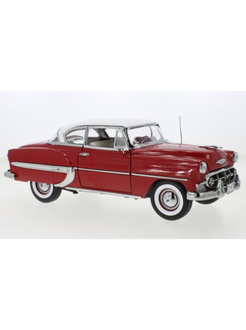 Sun Star - Chevrolet Bel Air Hardtop Coupe, rot/weiss, 1953, 1:18