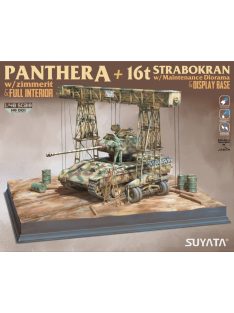   Suyata - Panther A W/ Zimmerit &Full Interior+16T Strabokran W/ Maintenance Diorama & Display Base