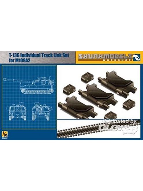 Skunkmodel Workshop - T-136 TRACK LINK FOR M109A2