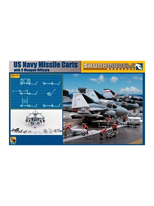 SKUNKMODEL Workshop - USN MISSILE CART + FIGURES