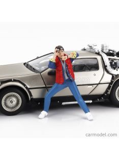   Triple9 - De Lorean Figure Marty Mcfly - Michael J. Fox - Back To The Future - Ritorno Al Futuro - Car Not Included Blue Red