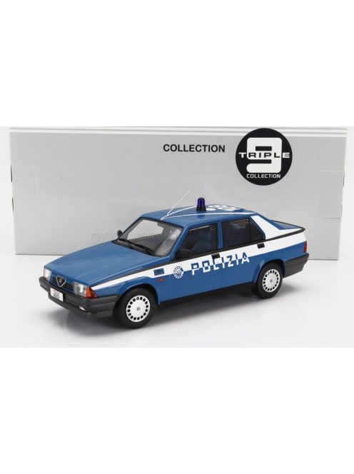 TRIPLE9 - ALFA ROMEO 75 POLIZIA - POLICE - 1988 BLUE WHITE