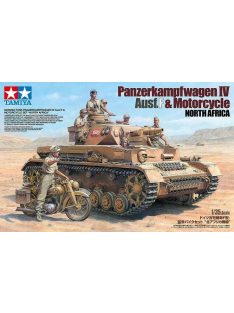   Tamiya - Panzerkampfwagen IV Ausf F and Motorcycle North Africa