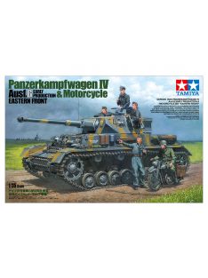   Tamiya - 1:35 Panzerkampfwagen IV Ausf G. Early Production & Motorcycle Eastern Front