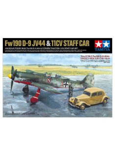   Tamiya - 1:48 Focke-Wulf Fw190 D-9 JV44 & Citroen 11CV Staff Car Set