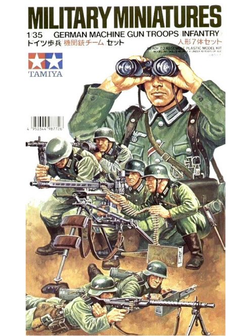 Tamiya - German Machine Gun Troops - 7 Figures