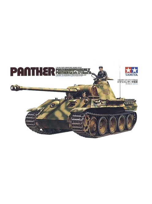 Tamiya - German Panther Ausf A Medium Tank - 2 Figures