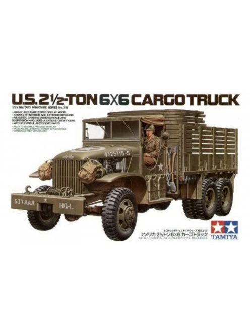 Tamiya - Us 2.5 Ton 6X6 Cargo Truck