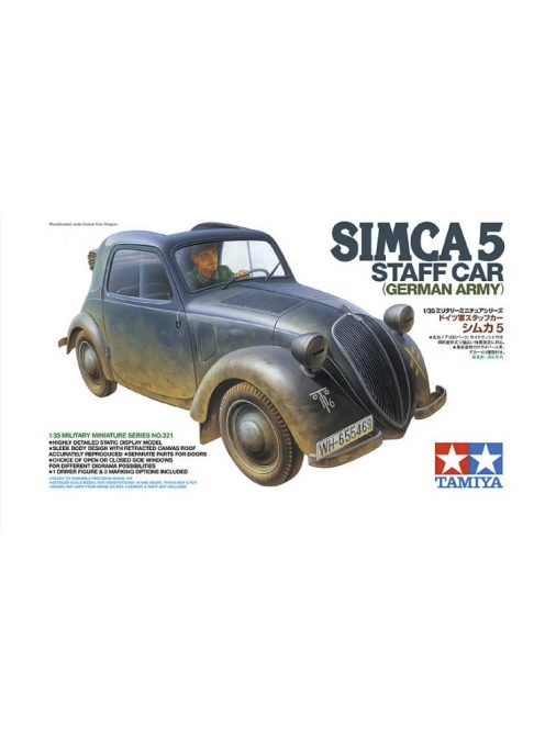 Tamiya - Simca 5 Staff Car - 1 figure