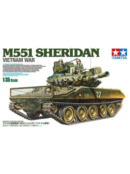 Tamiya - U.S. M551 Sheridan (Vietnam War) with Crew - 3 figures